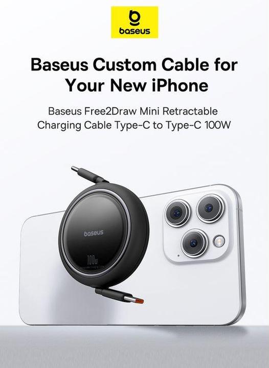 Image du produit Baseus Free2Draw Series USB C — USB C (1 m, USB 2.0, 100 W)