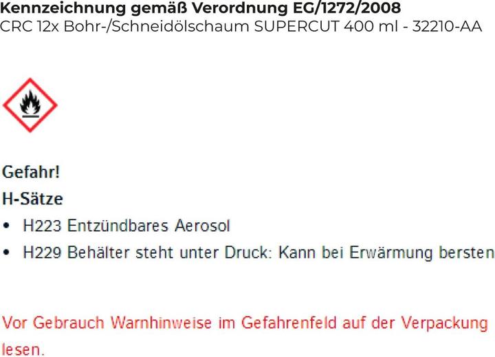 Produktbild CRC Bohr- und Schneidöl (400 ml)