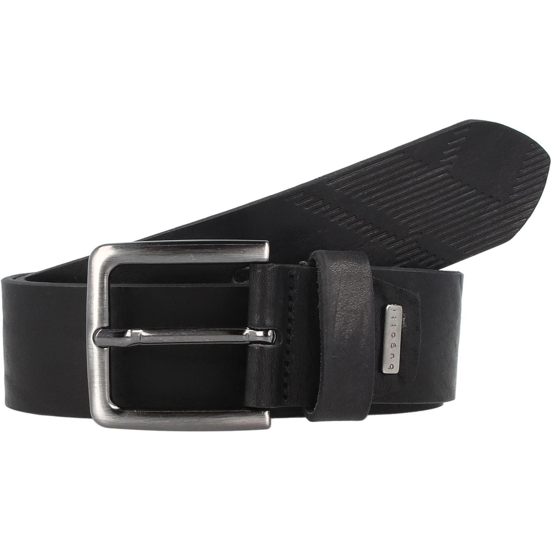 Bugatti, Herren, Gürtel, Gürtel Leder, Schwarz, (105)
