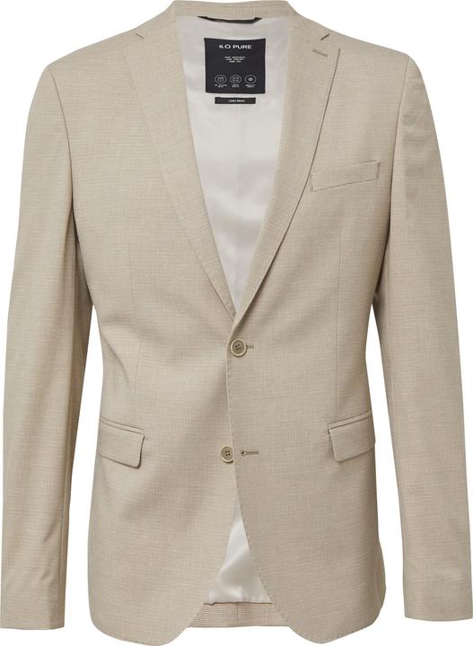 S.Oliver Indoor-Sakko s.O PURE: Fein gemustertes Sakko im Slim Fit (48)