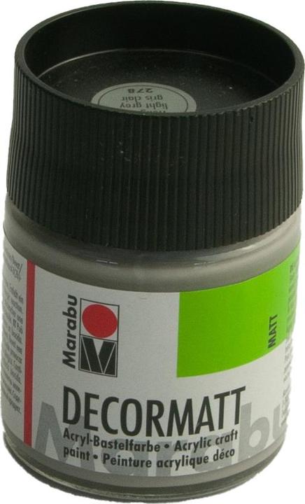 Actual product image Marabu Decormatt Acyrl 50 ml in a glass light grey (50 ml)