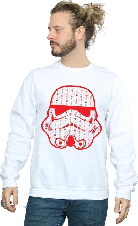 Produktbild Star Wars Christmas Stormtrooper Helmet Sweatshirt (M)