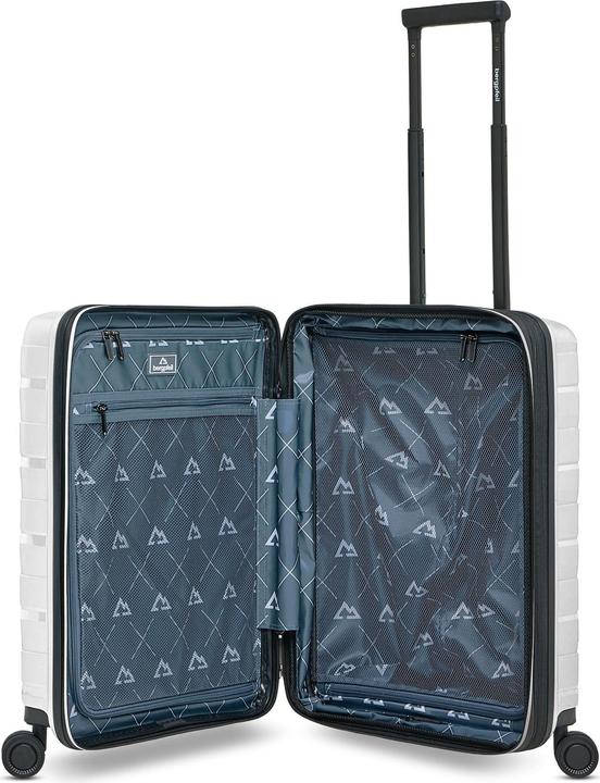 Actual product image Bergpfeil Travel 4 Rollen Kabinentrolley 55 cm Laptopfach mit Dehnfalte (46 l)