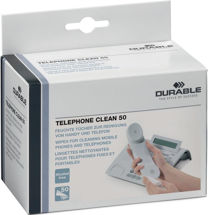 Image du produit Durable Telephone Clean 50 578502 Chiffons de nettoyage 50 pièces (50 x)