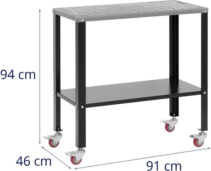 Produktbild Stamos Schweisstisch Lochplatte Lochtisch Schweissen höhenverstellbar 544 kg 91,3x46 cm