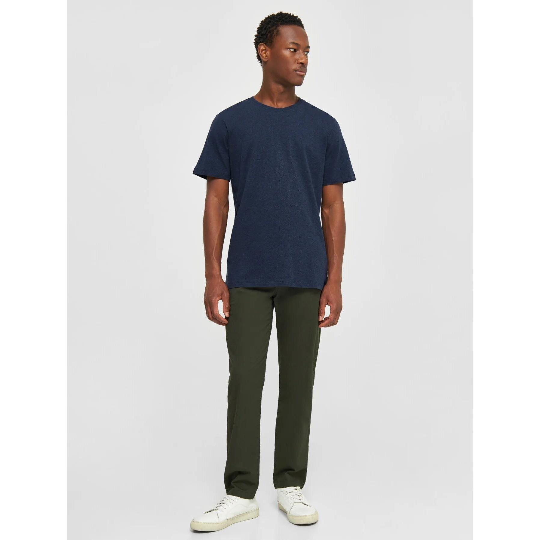 Thumbnail - KnowledgeCotton Apparel, Herren, Shirt, t-hirt agnar, Blau, (S)