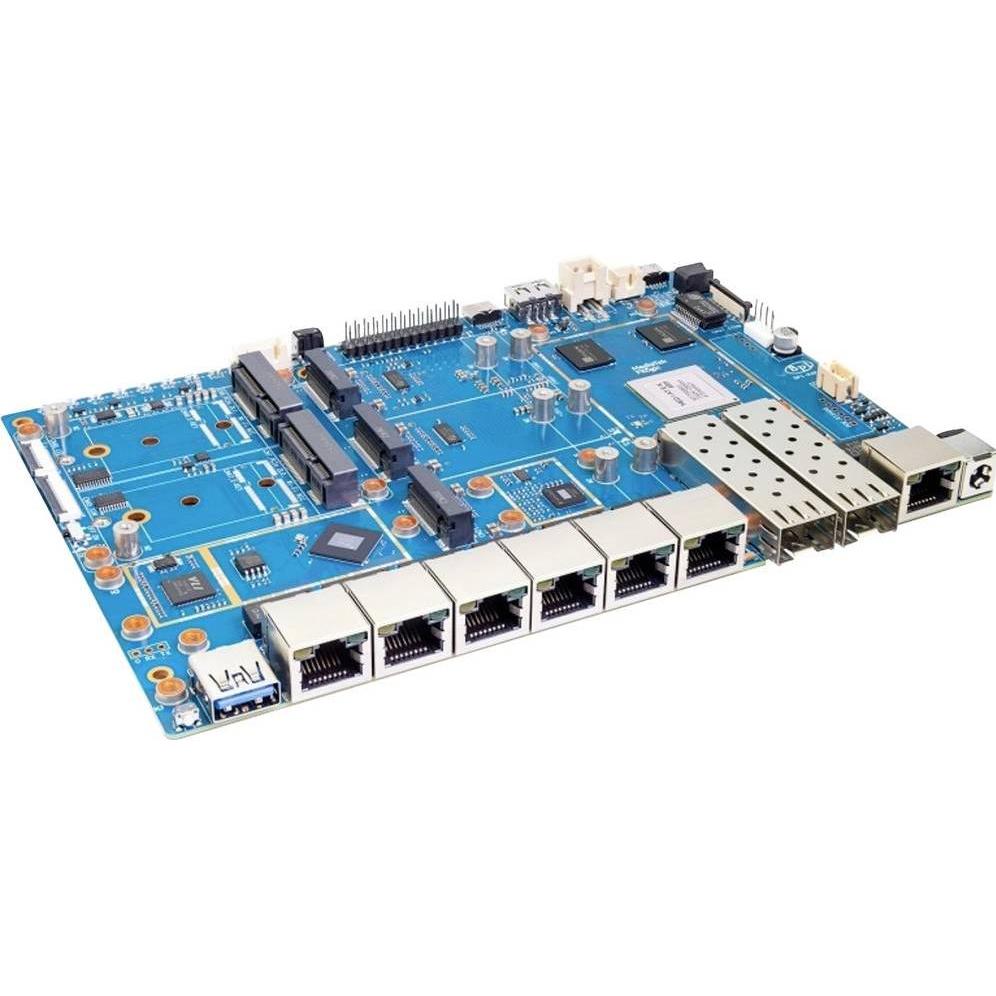 Banana PI BPI-R4 8 GB 4 x, Scheda + Kit di sviluppo