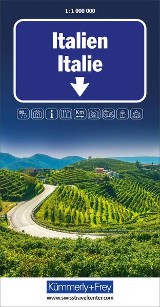 Actual product image Italy Road Map 1:1 Mio