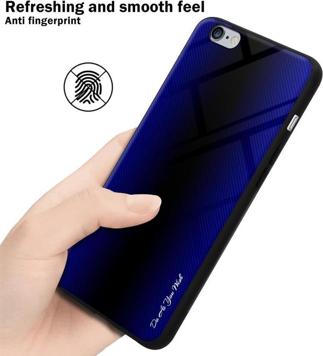 Actual product image Cadorabo TPU Striped Glass Cover (Apple iPhone 6 Plus)