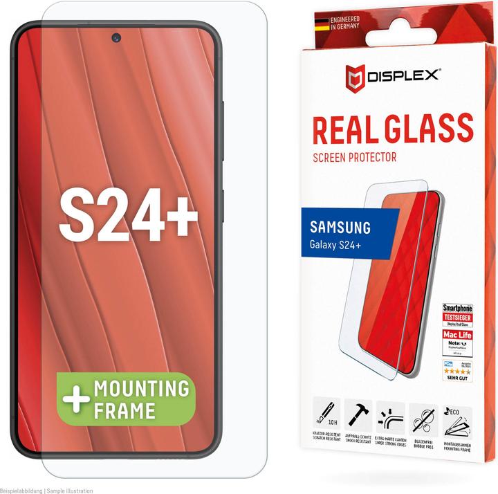 Produktbild Displex Real Glass, 2D Panzerglas (1 Stück, Samsung Galaxy S24+, Samsung Galaxy S25+)