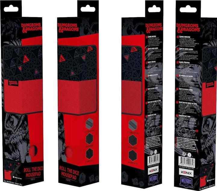 Actual product image Konix Dungeons + Dragons Mouse Pad