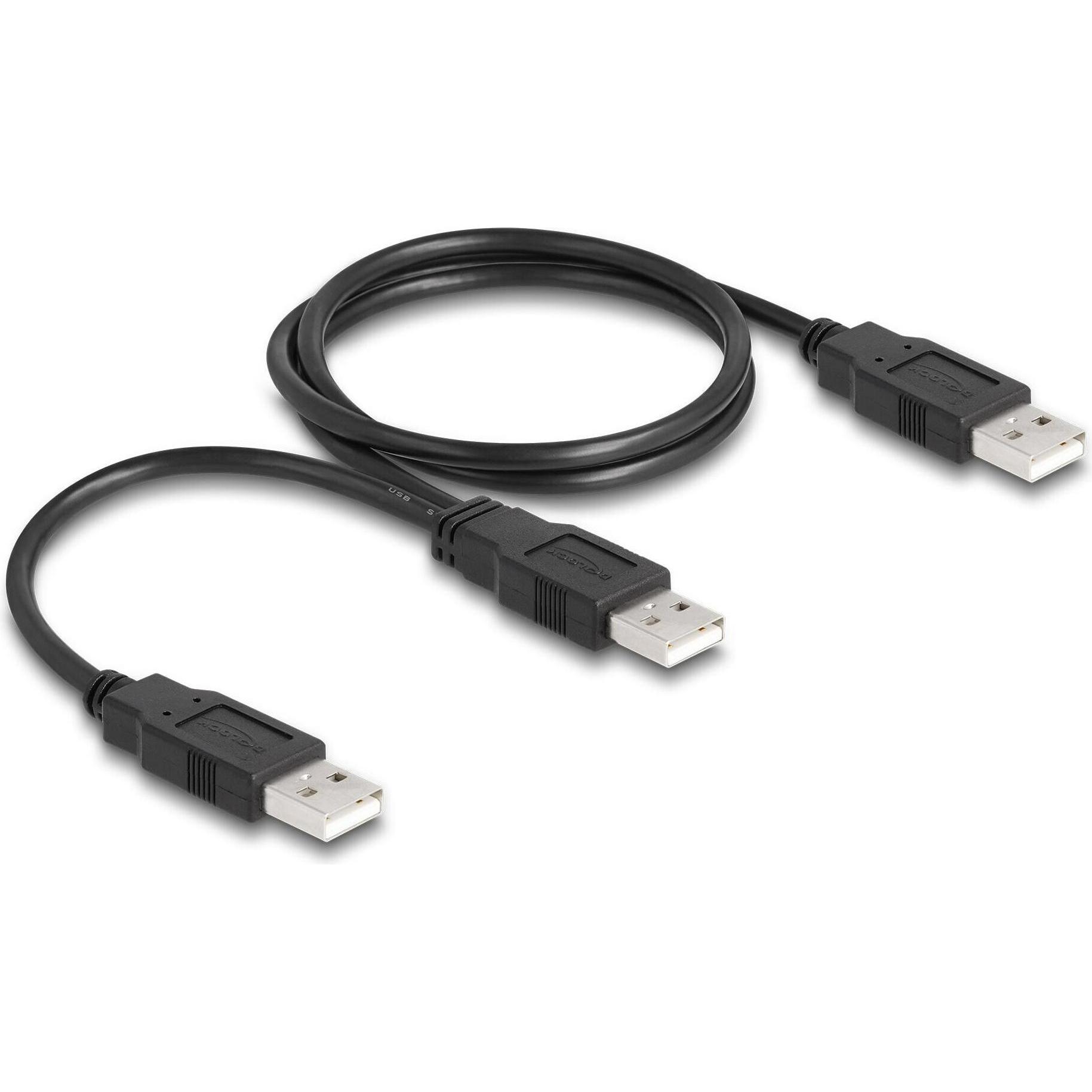 Thumbnail - Delock USB 2.0 Kabel Typ-A zu 2 x Typ-A 70 cm (0.70 m, USB 2.0), USB Kabel