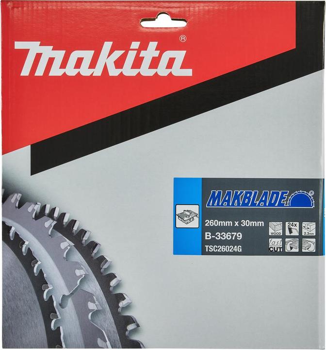 Productafbeelding Makita MAKBLADE cirkelzaagblad Ø 260x30x24Z