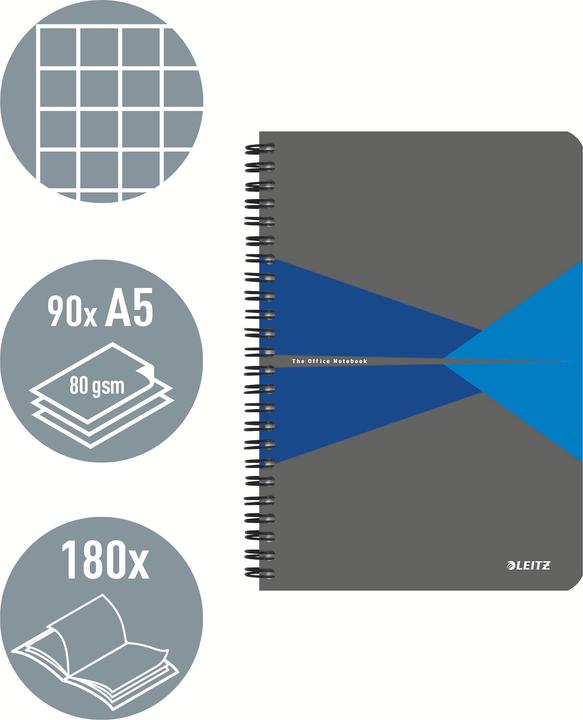 Actual product image Leitz Notebook Office (A5, Checked, Soft cover)