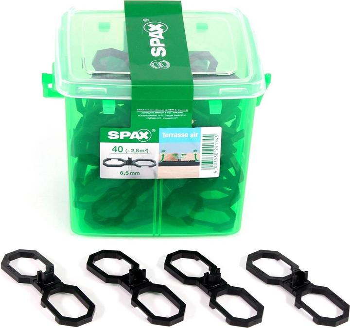 Actual product image Spax Terasse Air Spacer 6.5mm Ventilation for wooden boards Terasse in handle case 40 pcs. (40 x)