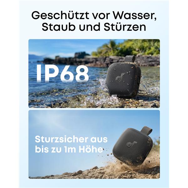 Actual product image soundcore bis zu 24h Wiedergabezeit, IP68-zertifiziert Boom Go 3i Pink (24 h)