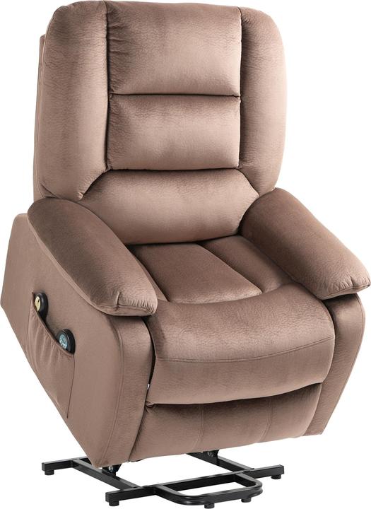Produktbild Homcom Elektrischer Aufstehsessel Polyester, Schaumstoff Braun