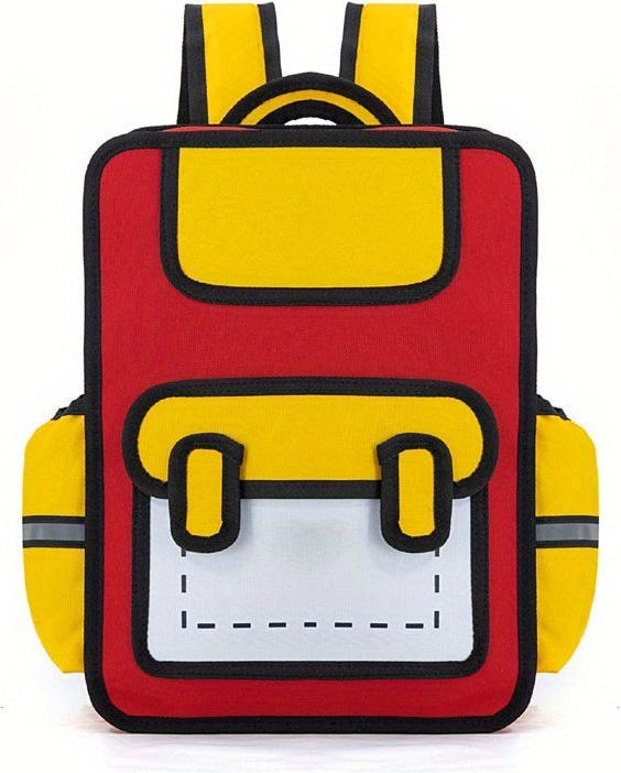 Actual product image Only-Bags.Store New cute cartoon anime backpack, unique satchel for students