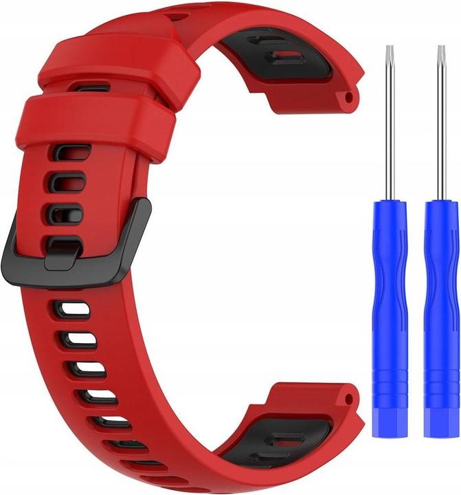 Actual product image Garmin Silicone wristband for G02 - red and black