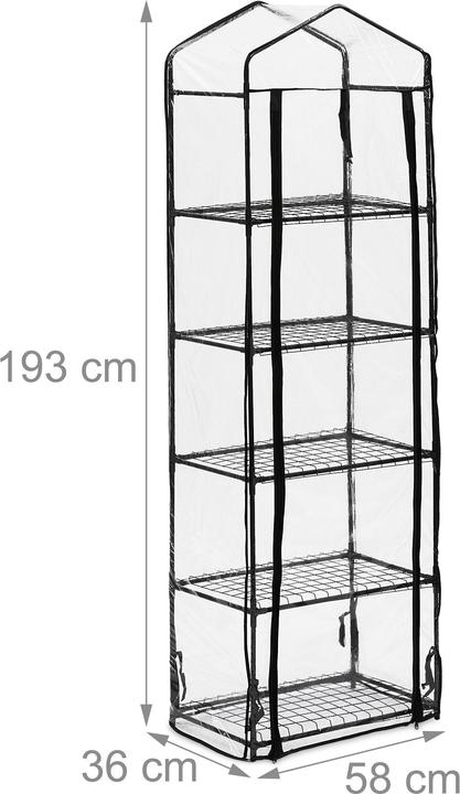Actual product image Relaxdays Balcony greenhouse