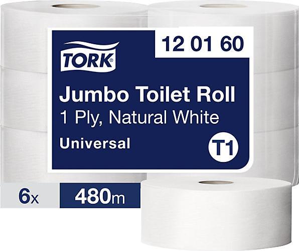 Actual product image kaiserkraft Toilet paper, industrial jumbo roll (6 x)