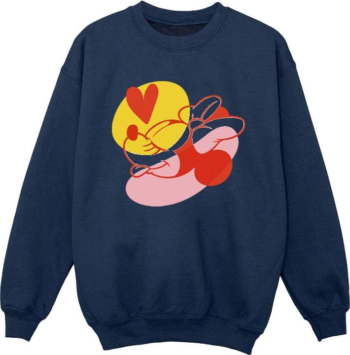 Actual product image Disney Boys Minnie Mouse Tongue Heart Sweatshirt (104)