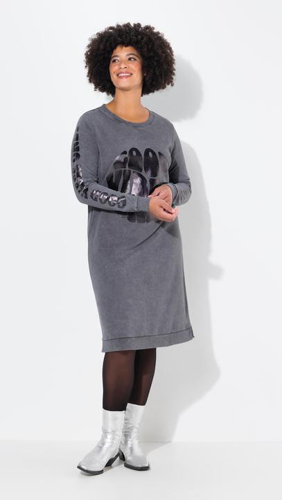 Produktbild Angel of Style Sweatkleid, acid washed, Metallic-Print (52)