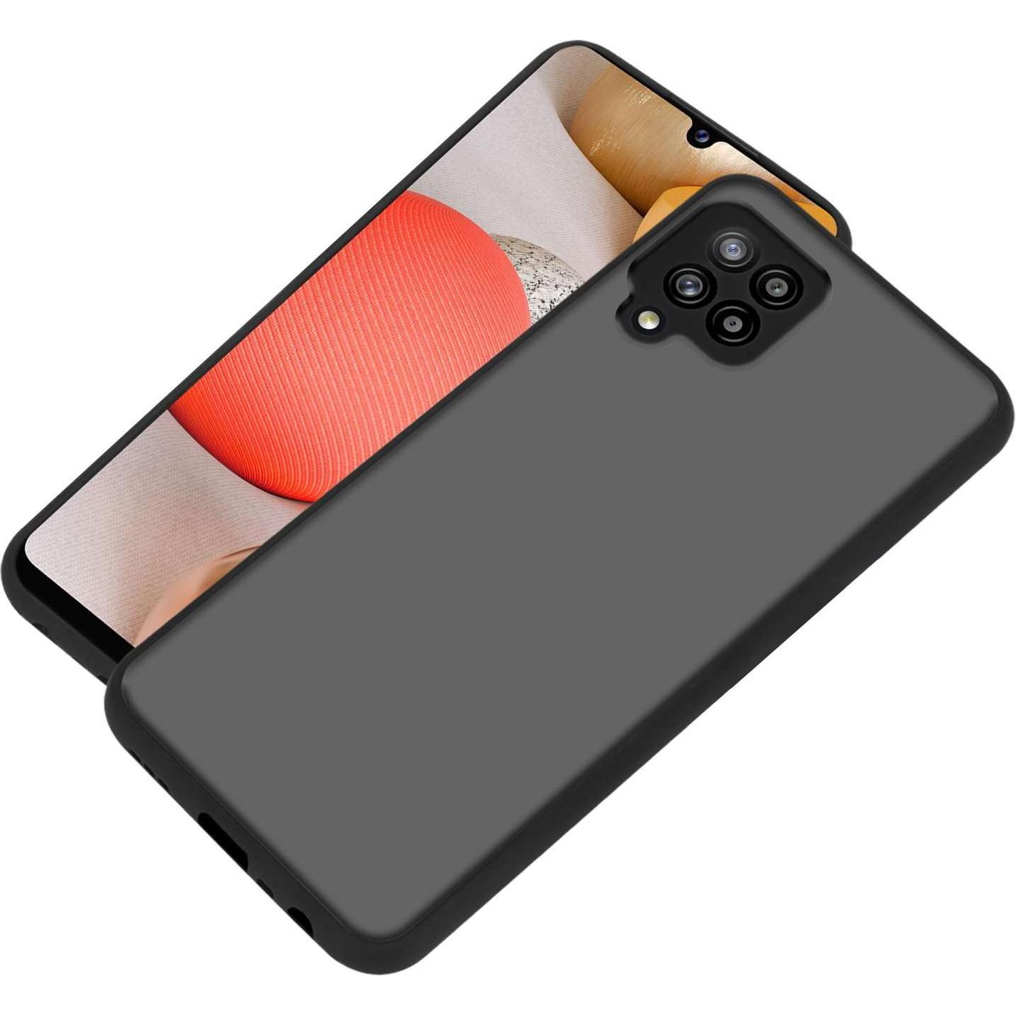 Thumbnail - Cadorabo Hülle für Samsung Galaxy A42 4G Matt Design (Samsung Galaxy A42 5G), Smartphone Hülle, Schwarz