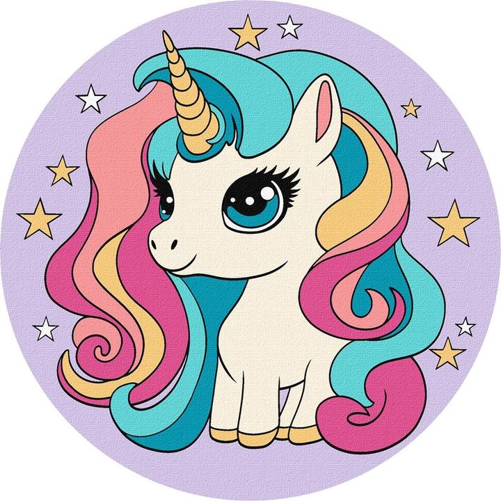 Immagine prodotto Teka Pittura per numeri - Unicorno insuperabile rotondo 19 cm