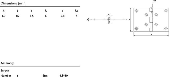 Produktbild Charmag Scharniere