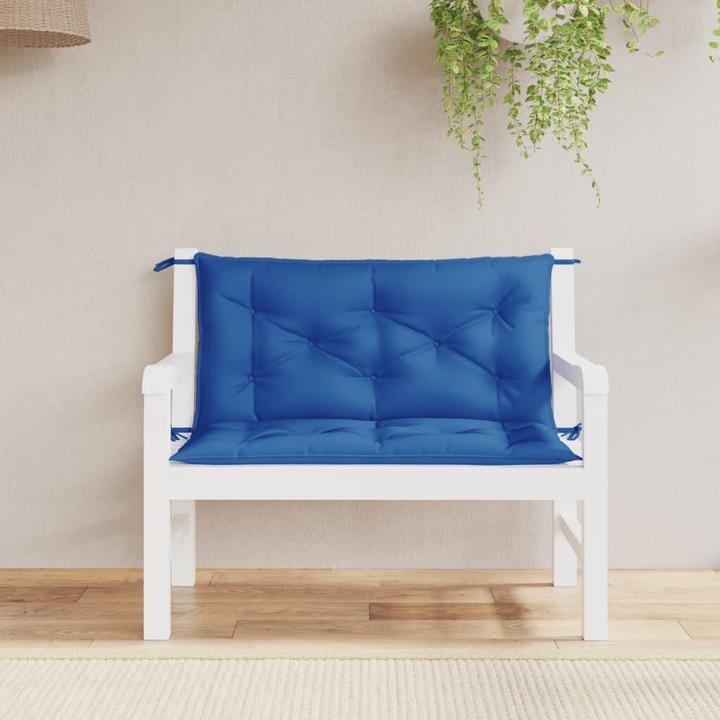 Actual product image VidaXL Garden bench cushions 2 pcs. O x ford fabric (100 x 50 x 7 cm)