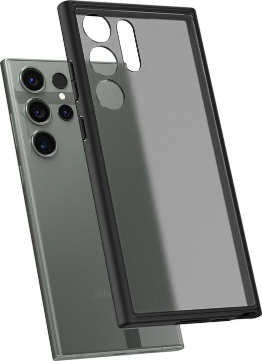 Actual product image Spigen Ultra Hybrid Case for S918B Samsung Galaxy S23 Ultra - frost black (Samsung Galaxy S23 Ultra)