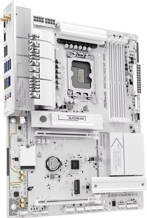 Productafbeelding AsRock MB Intel 1851 B860 Challenger WiFi white (LGA 1851, Intel B860, ATX)