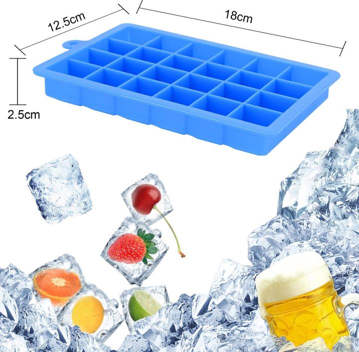 Actual product image Intirilife 2x ice cube moulds set of 2 à 24 compartments
