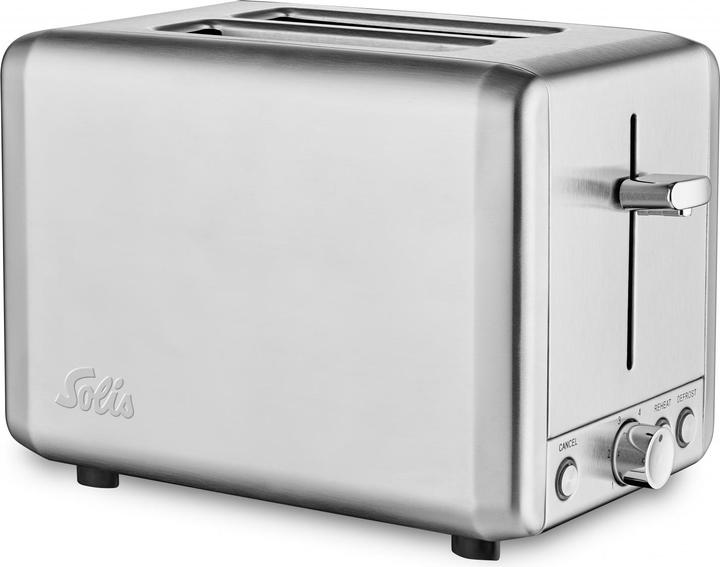 Solis Stalen broodrooster (type 8002) Broodrooster met 2 sleuven