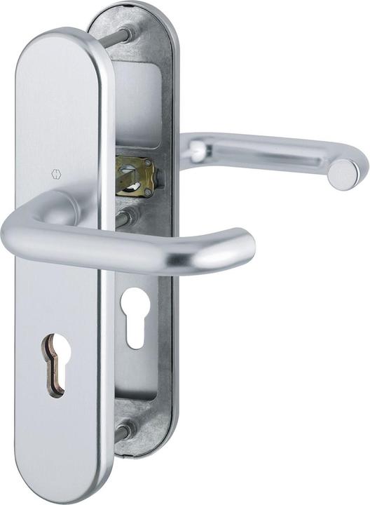 Hoppe Krukgarnituur PARIS - DIN 92mm, zilver, PZ voor TS 42-47mm, zonder KZS (Deurset)