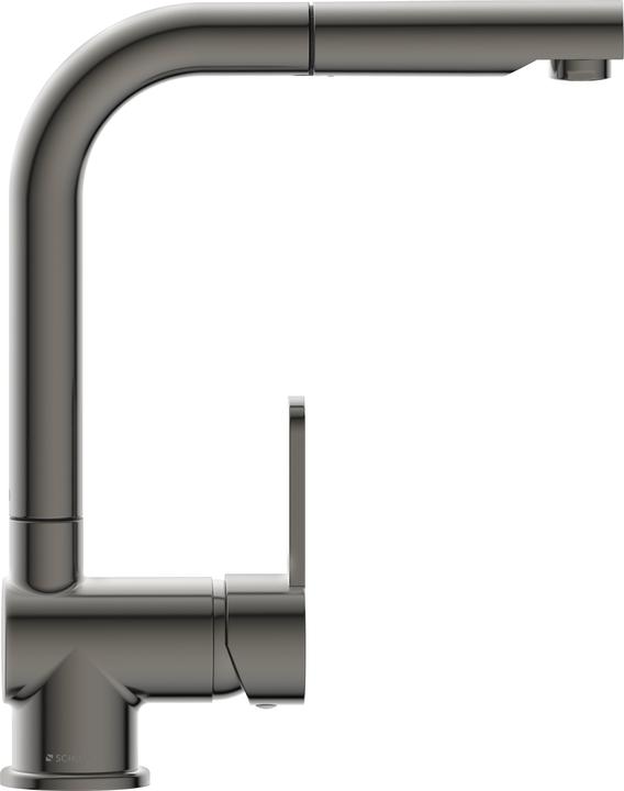 Actual product image Schütte Kitchen tap LONDON sink mixer tap Graphite matt Extendable Swivelling 79720