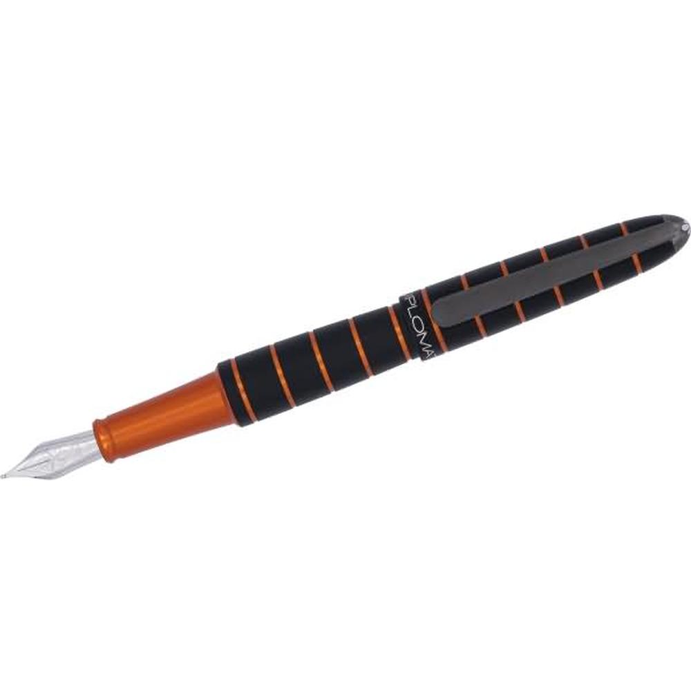 Diplomat, Schreibstifte, Füllhalter Elox ring schwarz/orange (Schwarz/Orange, 1 x)