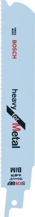 Produktbild Bosch Professional Zubehör Sägentag Für Sägen S926bef 150mm Metall 1st