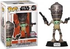 Actual product image Funko THE MANDALORIAN - POP N° 427 - IG-11 w/Child SPECIAL EDITION