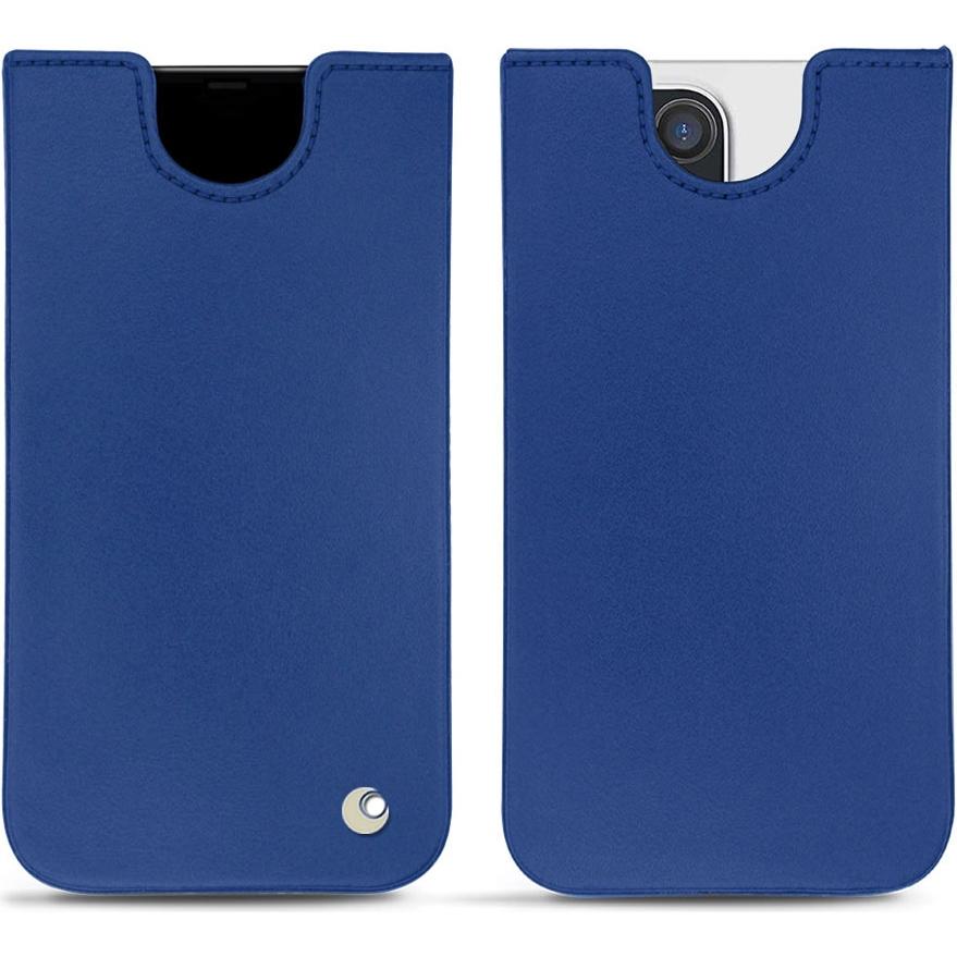 Noreve Lederschutzhülle (Apple iPhone 14 Pro Max), Smartphone Hülle, Blau