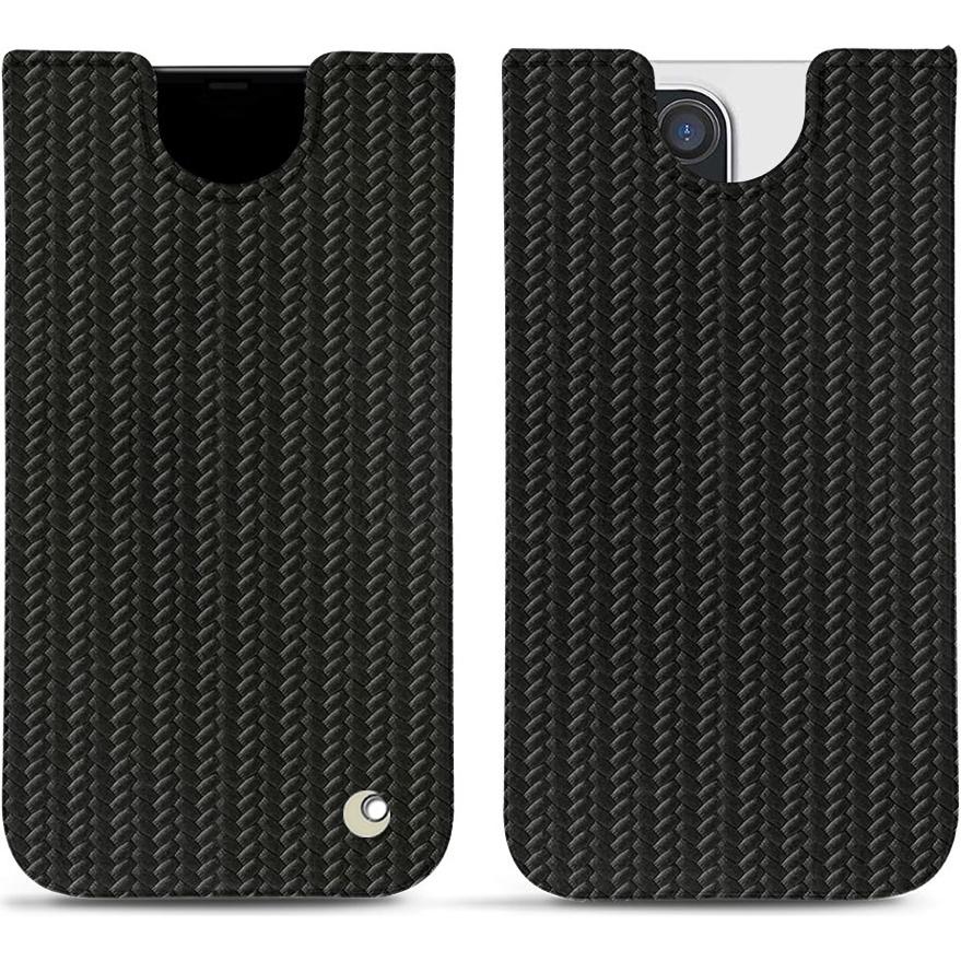 Noreve Lederschutzhülle (Apple iPhone 14 Pro Max), Smartphone Hülle, Schwarz