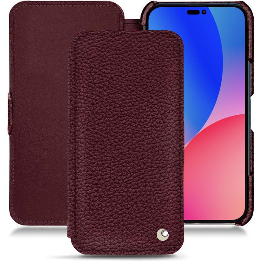 Thumbnail - Noreve Lederschutzhülle horizontal (Apple iPhone 14 Pro Max), Smartphone Hülle, Violett