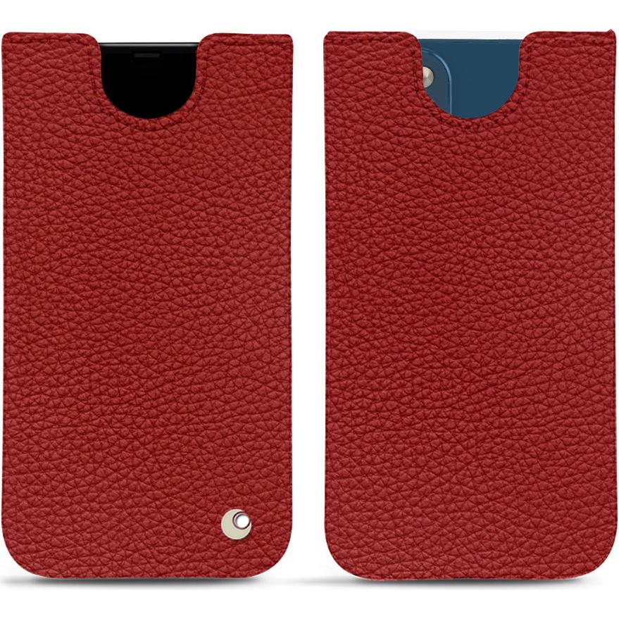 Noreve Lederschutzhülle (Apple iPhone 14 Plus), Smartphone Hülle, Rot