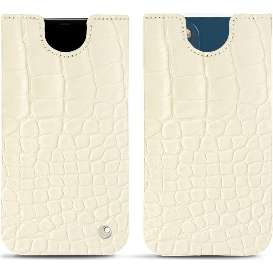 Noreve Lederschutzhülle (Apple iPhone 14 Plus), Smartphone Hülle, Beige