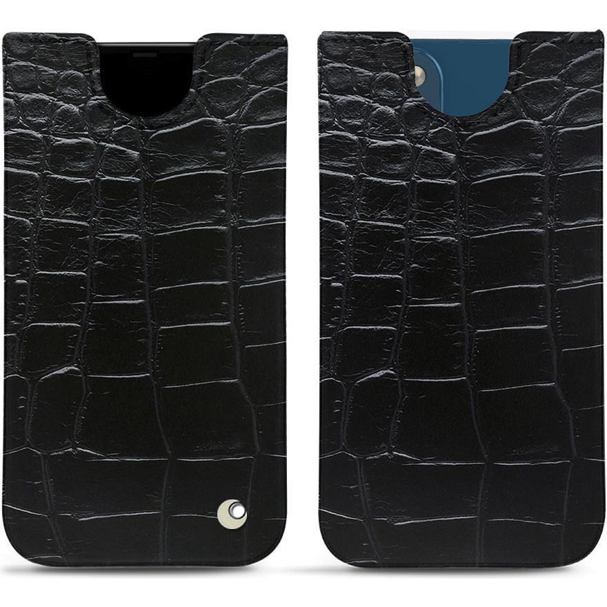 Noreve Lederschutzhülle (Apple iPhone 14 Plus), Smartphone Hülle, Schwarz