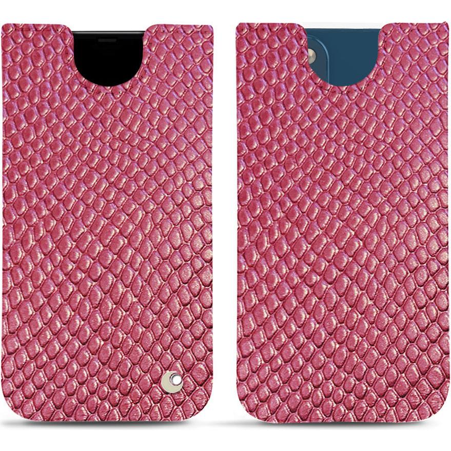 Noreve Lederschutzhülle (Apple iPhone 14 Plus), Smartphone Hülle, Rosa