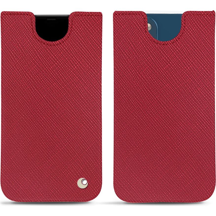 Noreve Lederschutzhülle (Apple iPhone 14 Plus), Smartphone Hülle, Rot