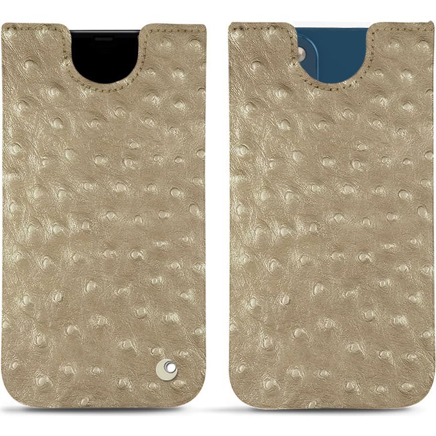 Noreve Lederschutzhülle (Apple iPhone 14 Plus), Smartphone Hülle, Beige