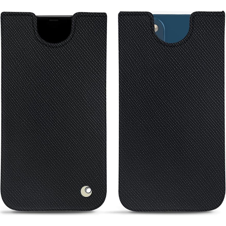 Noreve Lederschutzhülle (Apple iPhone 14 Plus), Smartphone Hülle, Schwarz